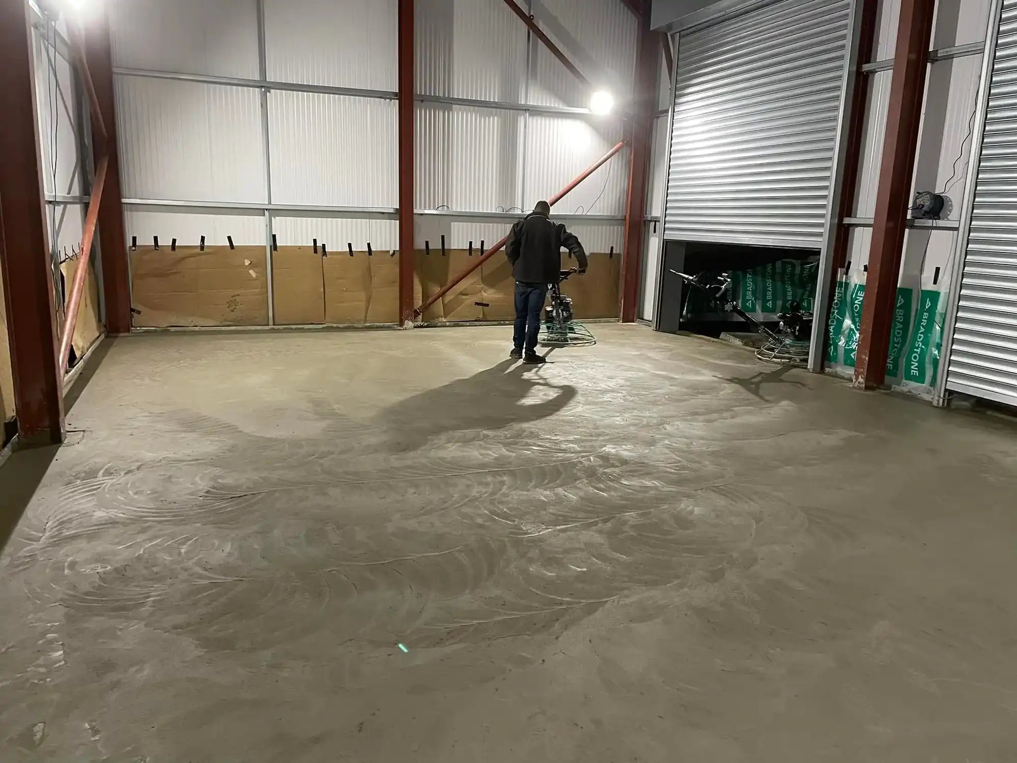 flooring being layed