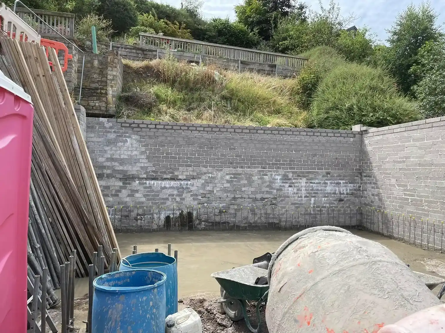 outside wall