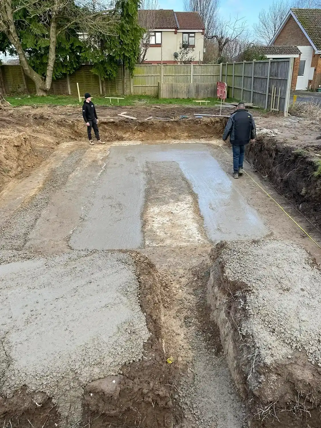 foundations being layed